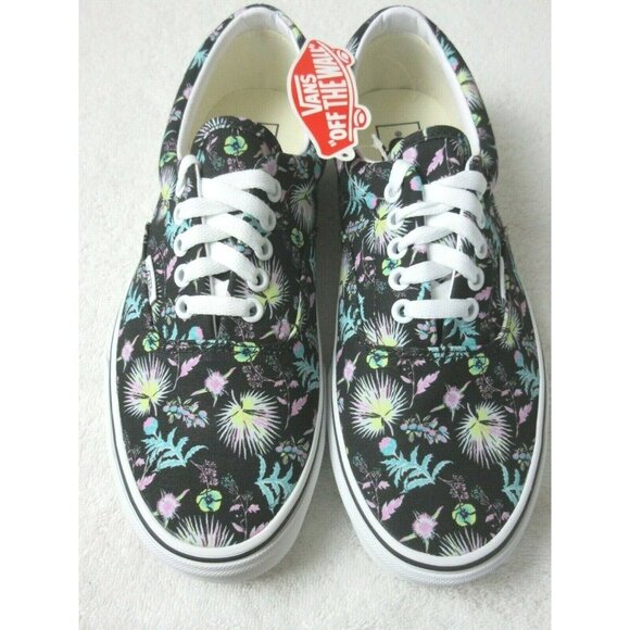 Vans Era Women's Paradise Floral Black True White Canvas shoes Sizes NIB - Picture 3 of 5